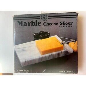 Marble cheese slicer/server